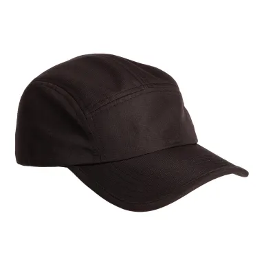 Big Accessories BA603 Pearl Performance Cap in Black front view