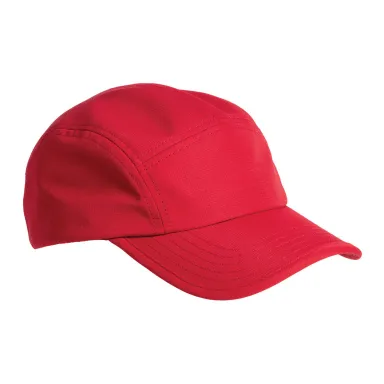Big Accessories BA603 Pearl Performance Cap in Red front view