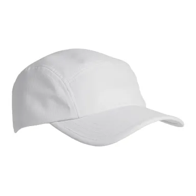 Big Accessories BA603 Pearl Performance Cap in White front view