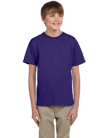 3931B Fruit of the Loom Youth 5.6 oz. Heavy Cotton DEEP PURPLE front view