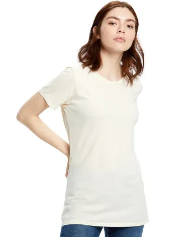 US Blanks US100 Ladies Short-Sleeve Garment-Dyed J in Cream front view