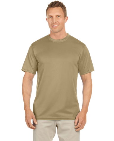 790 Augusta Mens Wicking Tee  in Vegas gold front view