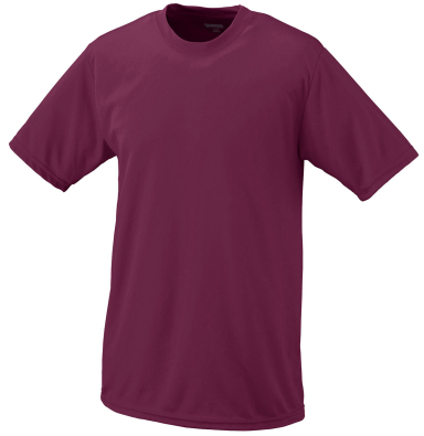 790 Augusta Mens Wicking Tee  in Maroon front view