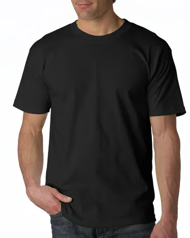 Bayside BA5100 Adult Adult Short-Sleeve Tee in Black front view