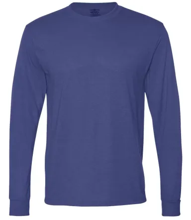 Jerzees 21MLR Dri-Power Sport Long Sleeve T-Shirt ROYAL front view