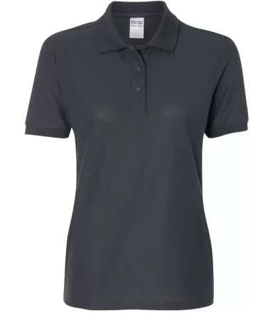 Jerzees 537WR Easy Care Women's Pique Sport Shirt CHARCOAL GREY front view