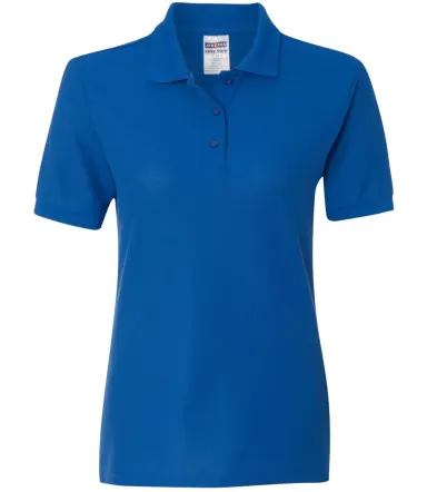 Jerzees 537WR Easy Care Women's Pique Sport Shirt ROYAL front view