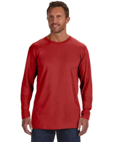 52 498L Nano-TÂ® Long Sleeve Tee in Deep red front view