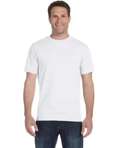 Hanes 518T Beefy-T Tall T-Shirt in White front view