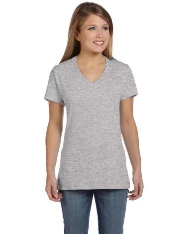 S04V Nano-T Women's V-Neck T-Shirt in Light steel front view