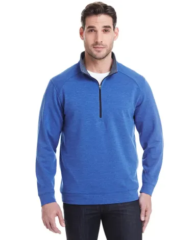 197 8434 Omega Stretch Terry Quarter-Zip Pullover ROYAL TRIBLEND front view
