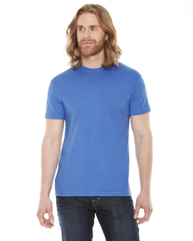 BB401W 50/50 T-Shirt in Hthr lake blue front view