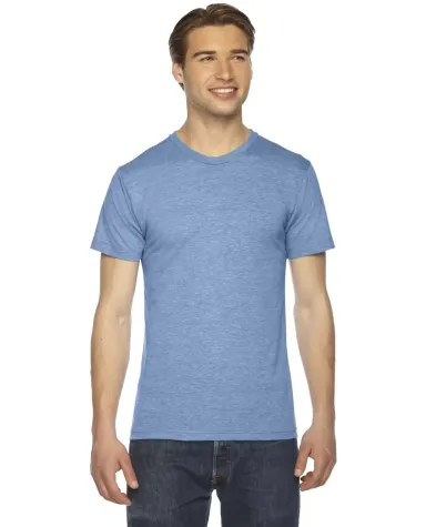 TR401W Triblend Track T-Shirt ATHLETIC BLUE front view