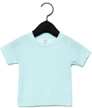3413B Bella + Canvas Triblend Baby Short Sleeve Te in Ice blue triblnd front view