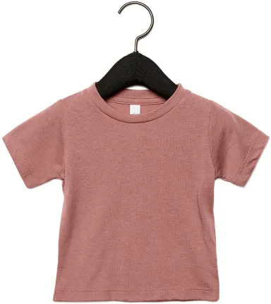 3413B Bella + Canvas Triblend Baby Short Sleeve Te in Mauve triblend front view