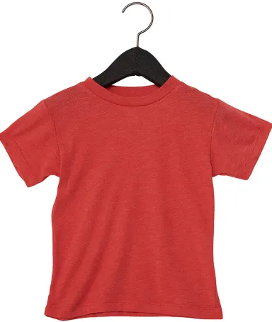 Bella + Canvas 3001T Toddler Tee in Heather red front view