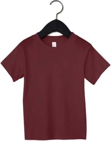 Bella + Canvas 3001T Toddler Tee in Maroon front view