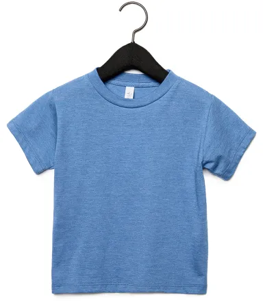 Bella + Canvas 3001T Toddler Tee in Hthr colum blue front view