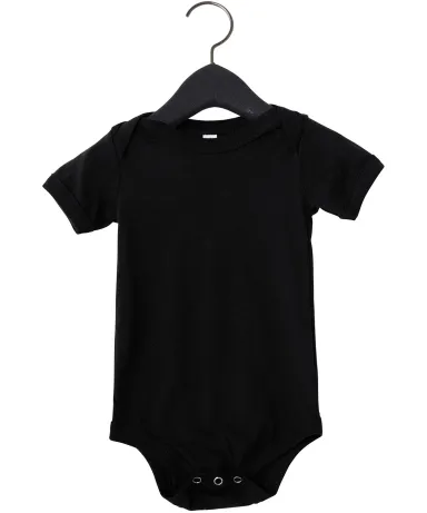 134B Bella + Canvas Baby Triblend Short Sleeve One in Solid blk trblnd front view