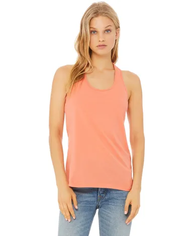 6008 Bella + Canvas Women's Jersey Racerback Tank in Sunset front view