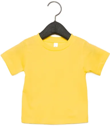 3001B Bella + Canvas Baby Short Sleeve Tee in Yellow front view