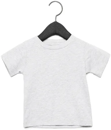 3001B Bella + Canvas Baby Short Sleeve Tee in Athletic heather front view