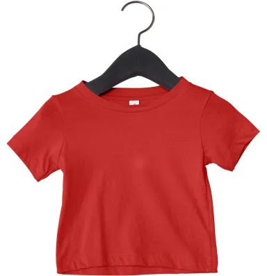 3001B Bella + Canvas Baby Short Sleeve Tee in Red front view