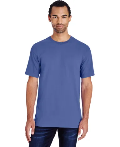 51 H000 Hammer Short Sleeve T-Shirt in Flo blue front view