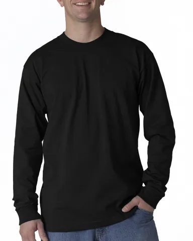 301 2955 Union-Made Long Sleeve T-Shirt in Black front view