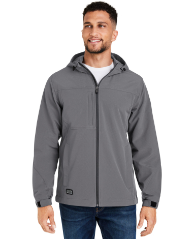 DRI DUCK 5310 Apex Hooded Soft Shell Jacket in Charcoal front view