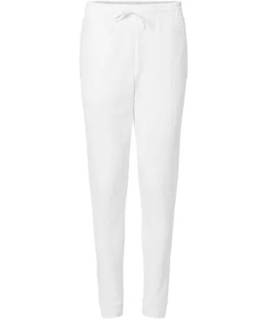Jerzees 975MPR Nublend® Joggers WHITE/ WHITE front view