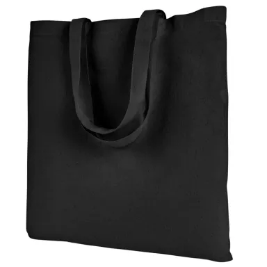 Liberty Bags 8502 BRANSON BARGAIN CANVAS TOTE BLACK front view