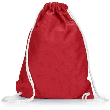 Liberty Bags 8895 Jersey Mesh Drawstring Backpack RED front view