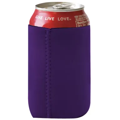 Liberty Bags FT007 Neoprene Can Holder PURPLE front view