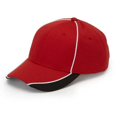 First String Cap in Red/ black/ wht front view
