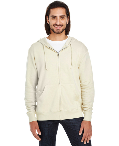 Threadfast Apparel 321Z Unisex Triblend French Ter in Cream front view