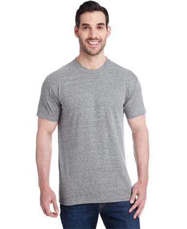 Bayside Apparel 5710 Unisex Triblend T-Shirt in Tri athletic gry front view