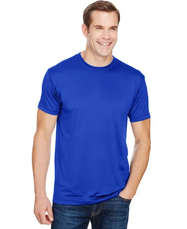 Bayside Apparel 5300 USA-Made Performance Tee in Royal blue front view