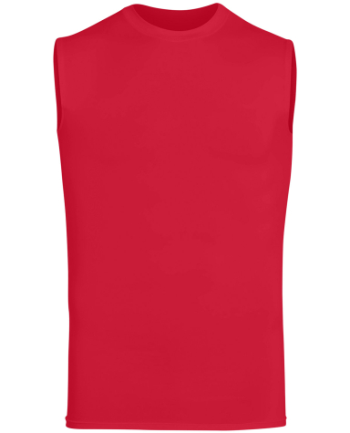 Augusta Sportswear 2602 Hyperform Sleeveless Compr in Red front view