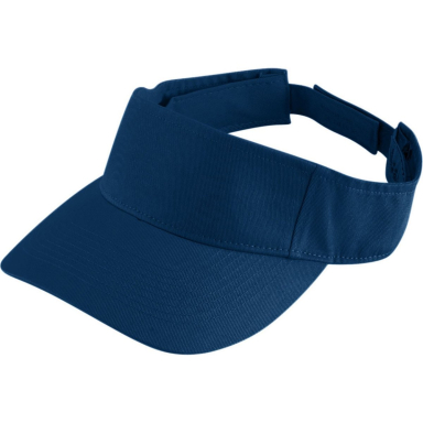 Augusta Sportswear 6225 Sport Twill Visor in Navy front view