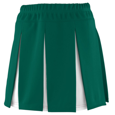 Augusta Sportswear 9115 Women's Liberty Skirt in Dark green/white front view