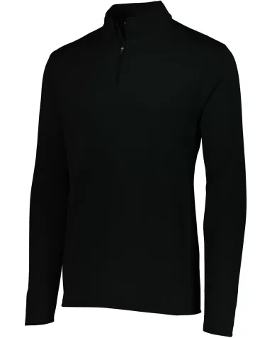 Augusta Sportswear 2785 Attain Quarter-Zip Pullove BLACK front view