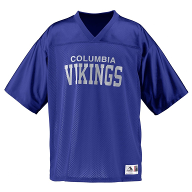 Augusta Sportswear 258 Youth Stadium Replica Jerse in Purple front view