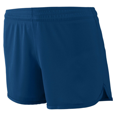 Augusta Sportswear 357 Women's Accelerate Short in Navy front view