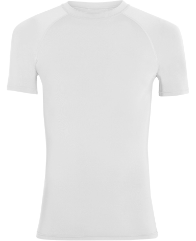 Augusta Sportswear 2601 Youth Hyperform Compressio in White front view