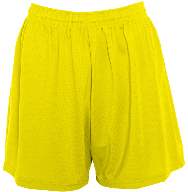 Augusta Sportswear 1292 Women's Inferno Short in Power yellow front view