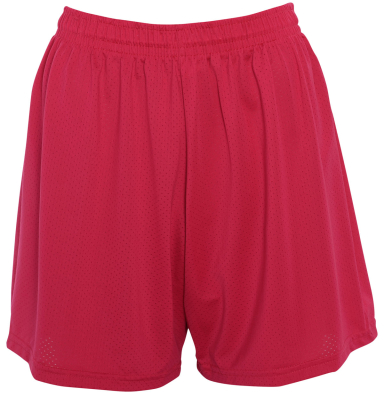 Augusta Sportswear 1293 Girls' Inferno Short in Red front view