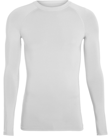 Augusta Sportswear 2605 Youth Hyperform Compressio in White front view