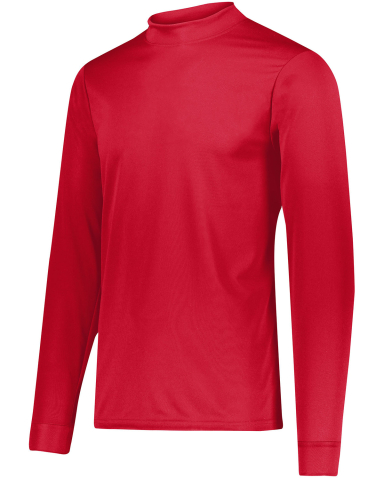 Augusta Sportswear 6236 Wicking Mock Turtleneck in Red front view