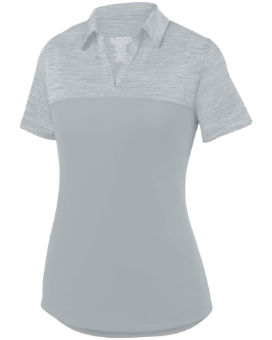 Augusta Sportswear 5413 Women's Shadow Tonal Heath in Silver front view